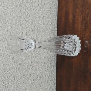 Vintage 1930s Bohemian Mouthwash Crystal Decanter with Shotglass Stopper